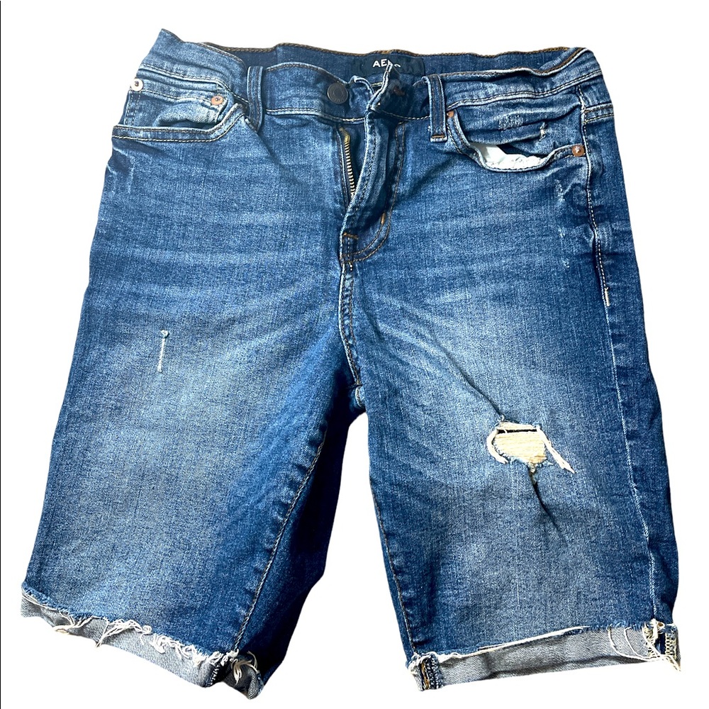 Areo Slim Cuffed Jorts Size 28